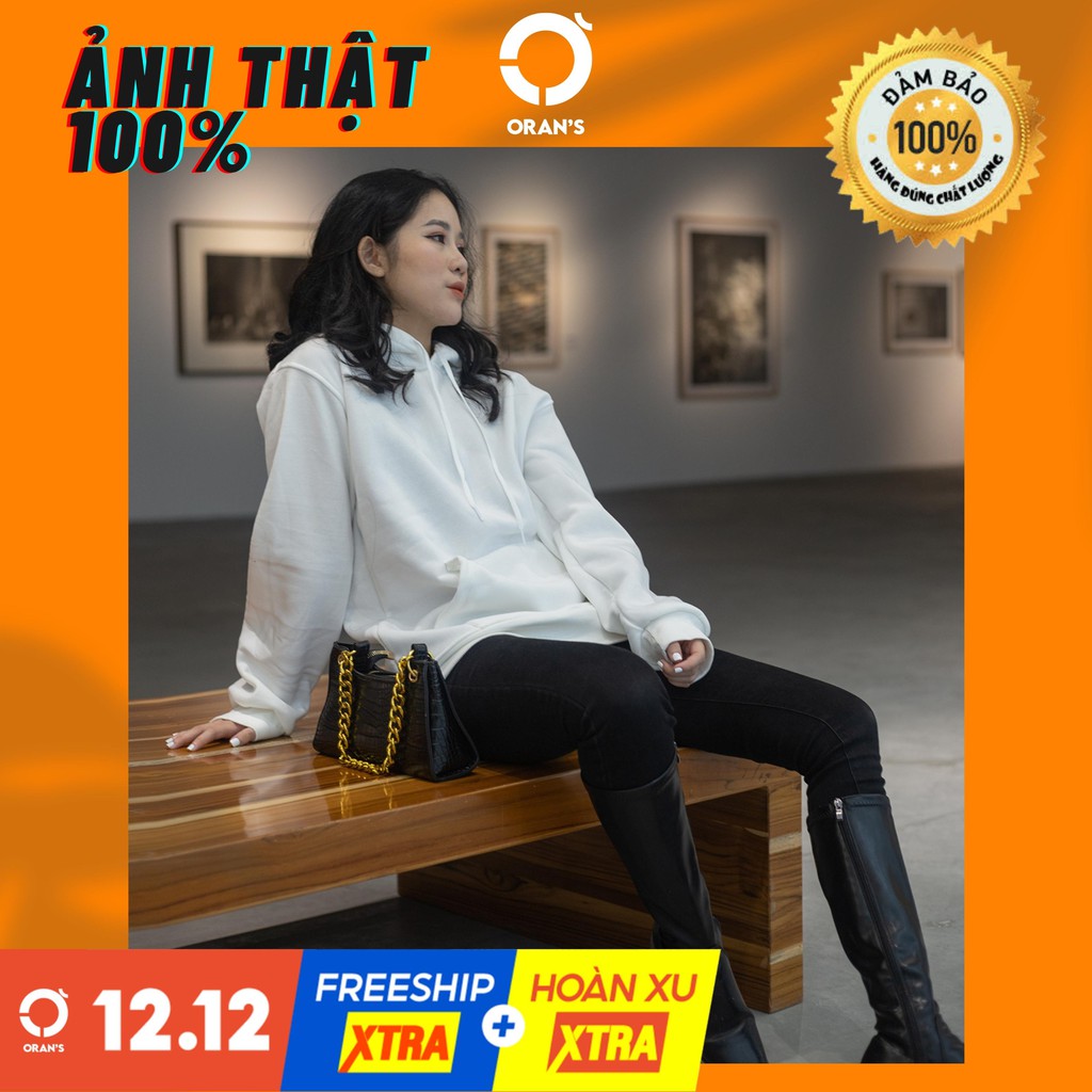 ÁO HOODIE TRẮNG TRƠN - HOODIE BASIC