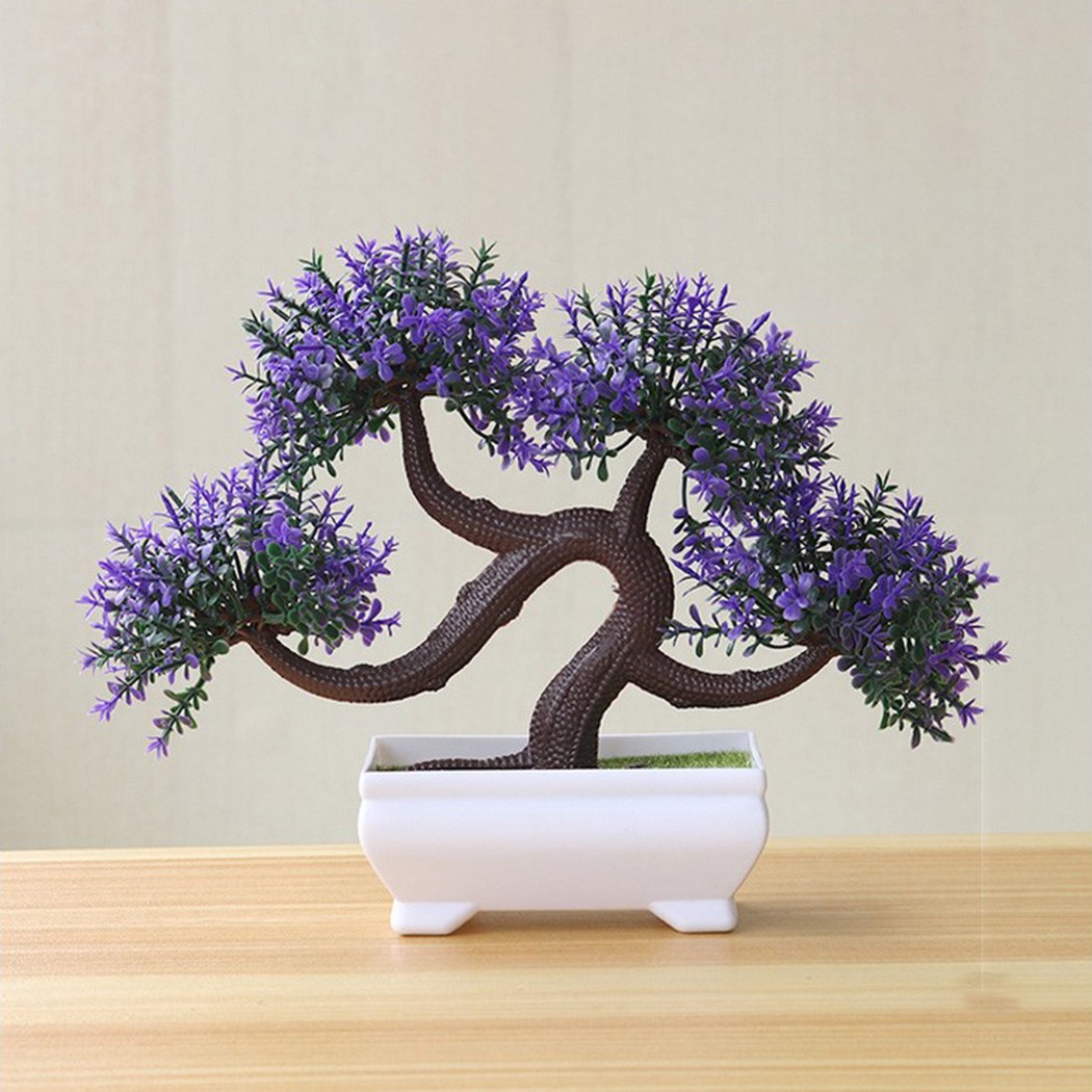 Chậu Cây Bonsai Giả Trang Trí Văn Phòng