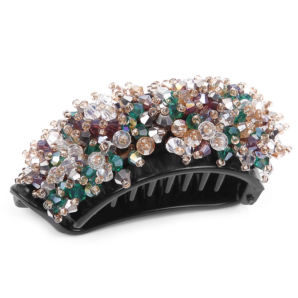 Kẹp Tóc Đính Hạt Pha Lê Nhiều Màu Thời Trang Cho Nữ