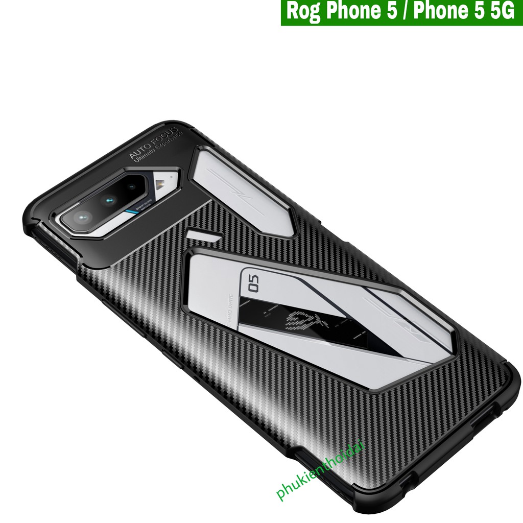 Ốp lưng Rog Phone 5 / 5 Pro / 5s vân Rằn Ri hiệu Auto Focus cao cấp chống sốc chống bám bản