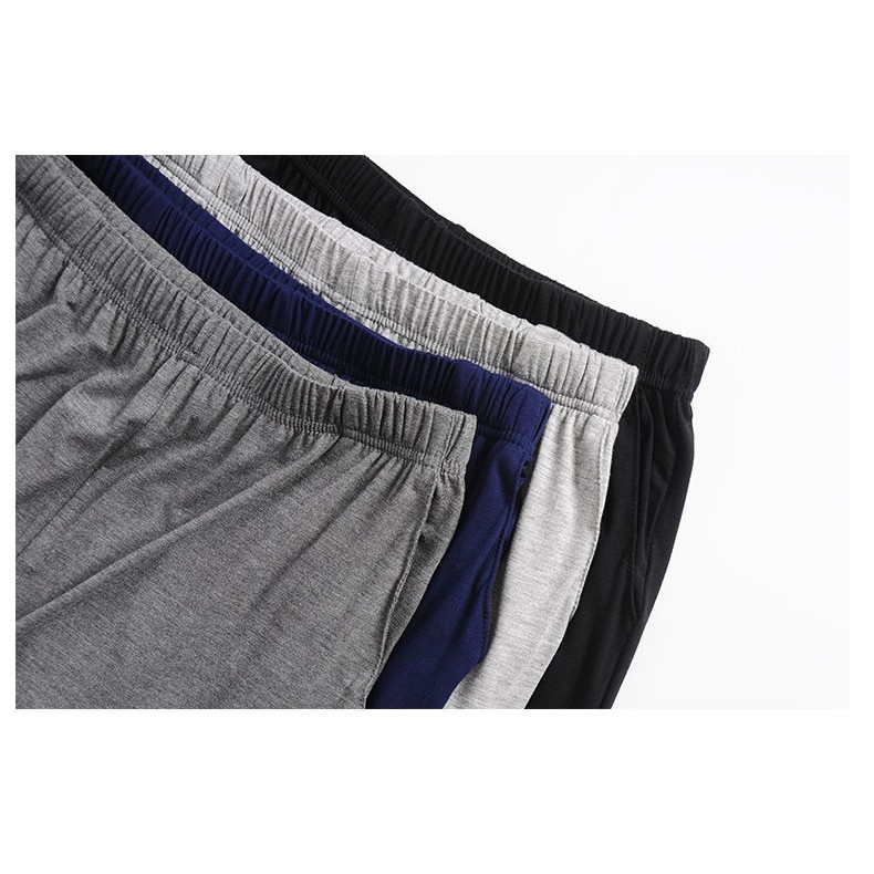 Quần Ngủ Mặc Ngủ/Tập Yoga Dáng Rộng Vải Mỏng Cỡ Lớn Chống Muỗi Thoải Mái Cho Nam