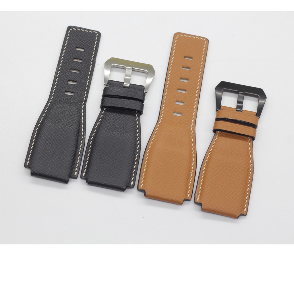 Dây Đồng Hồ Da Thật, Dây Đồng Hồ BELL&amp;ROSS Da EPSOM Cao Cấp Sang Trọng Size 24mm/24mm Sản Phẩm Kèm Khóa+Tool Tháo+Chốt