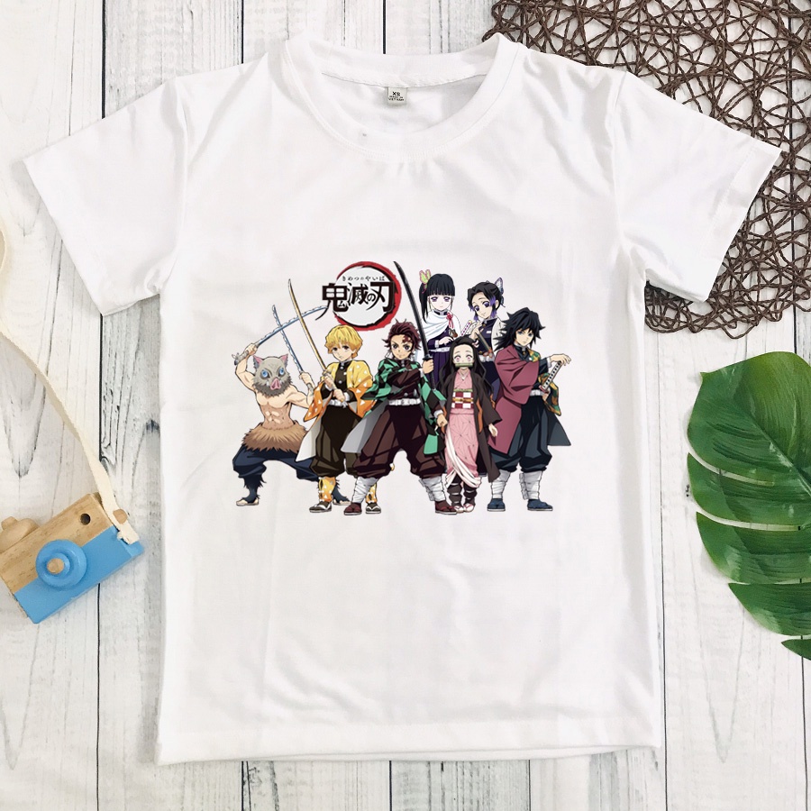 Áo thun in hình Kimetsu No Yaiba - thanh gươm diệt quỷ bé trai siêu ngầu