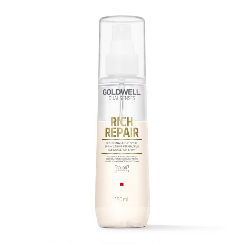 [Goldwell - Đức] Xịt xả khô siêu phục hồi bảo vệ nhiệt cho tóc Restoring Serum Spray Goldwell Rich Repair 150ml
