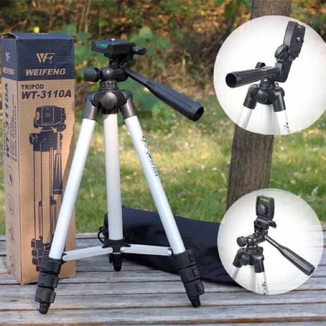 GẬY CHỤP ẢNH 3 CHÂN TRIPOD 3110 (chân quay livestream hoặc chụp ảnh)