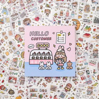 Hộp sticker 100 tờ 1000 miếng Hello Customer