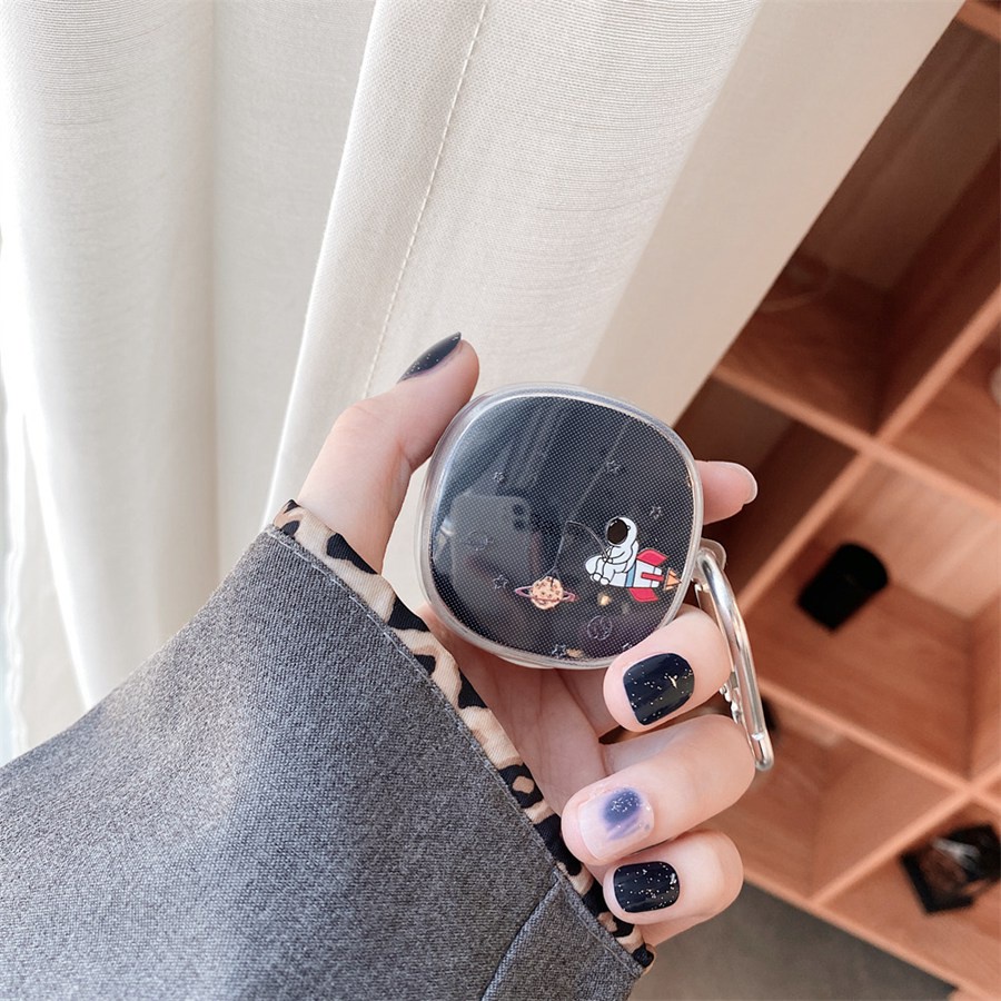 Vỏ Bảo Vệ Hộp Sạc Tai Nghe Baseus WM01 Bằng TPU Mềm Trong Suốt Chống Sốc Chống Va Chạm Hình Phi Hành