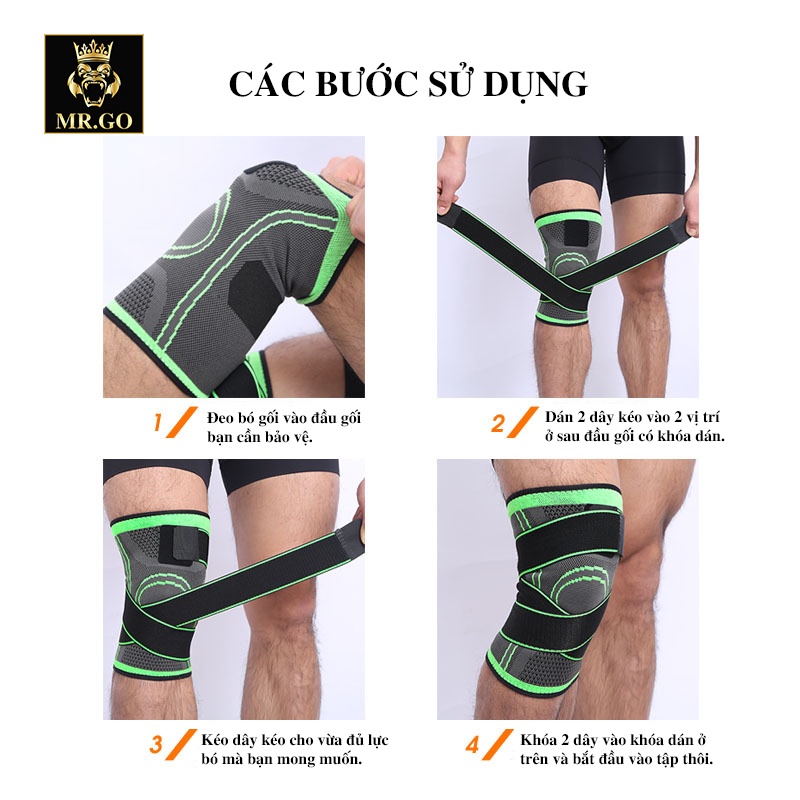 Đai Quấn Bảo Vệ Đầu Gối Cao Cấp Chính Hãng Aolikes MG20