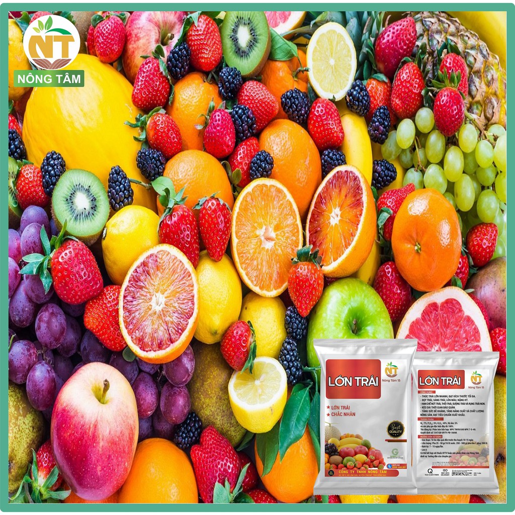 Phân bón siêu lớn trái, dưỡng trái chuyên dùng cho cây ăn trái, gói 1kg