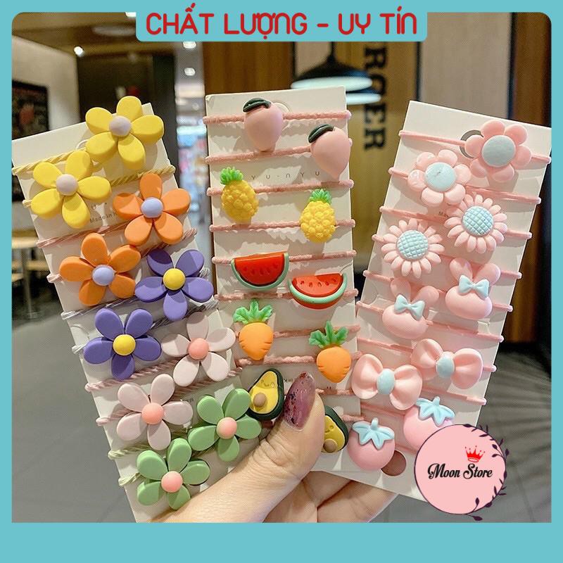 Set 10 chun buộc tóc ngộ nghĩnh đáng yêu cho mẹ và bé (giao ngẫu nhiên)