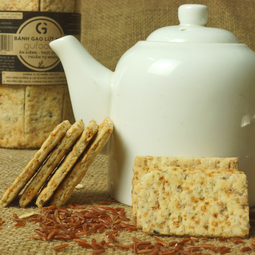 Bánh gạo lứt mầm GUfoods - Ăn kiêng, Thực dưỡng, Thuần tự nhiên | BigBuy360 - bigbuy360.vn