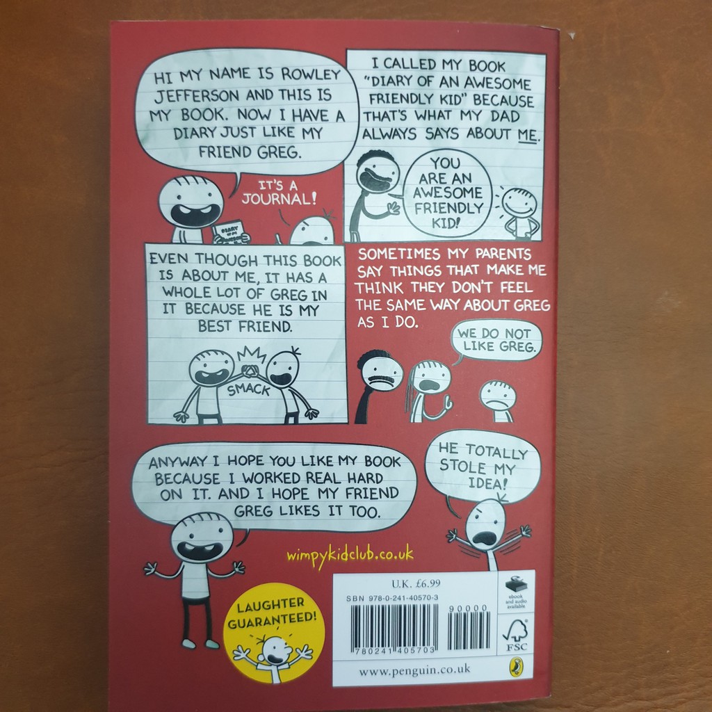 Truyện Tiếng Anh: Diary of An Awesome Friendly Kid: Rowley Jefferson's Journal