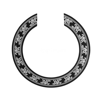 Miếng sticker hình tròn in họa tiết độc đáo dán trang trí thùng đàn guitar 40-41 Inch