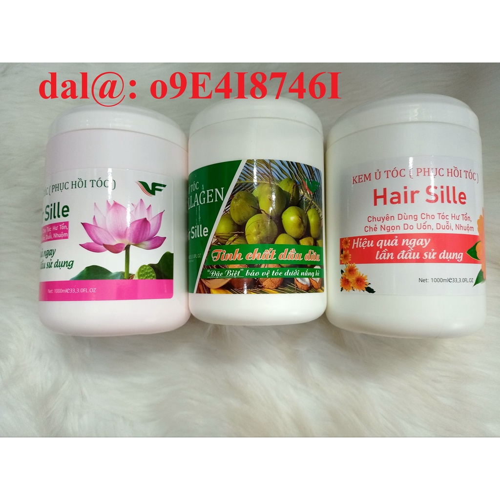 Kem hấp ủ tóc, phục hồi tóc Hair Sille 1000ml