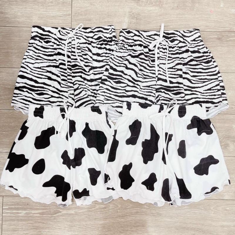 Quần Đùi Nữ Bò Sữa Hottrend Chất Cotton Cực Mát