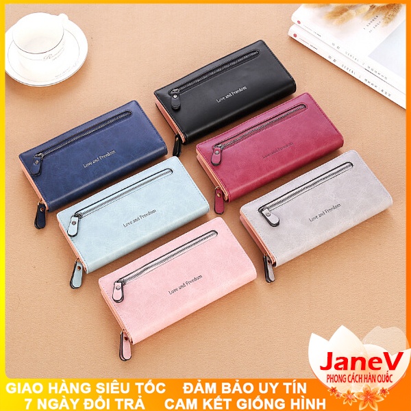 Ví Nữ Dài Cầm Tay Cao Cấp Sang Trọng Phong Cách Hàn Quốc TVNN330