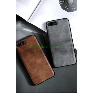 Ốp Lưng X-Level Da Cho iPhone 7 Plus/ 8 Plus Viền nhựa dẻo