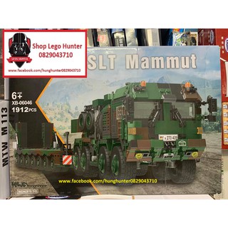 Xingbao XB 06046 Bộ đồ chơi xếp hình Army Xe đầu kéo chuyên dụng SLT Mammut 1912 chi tiết
