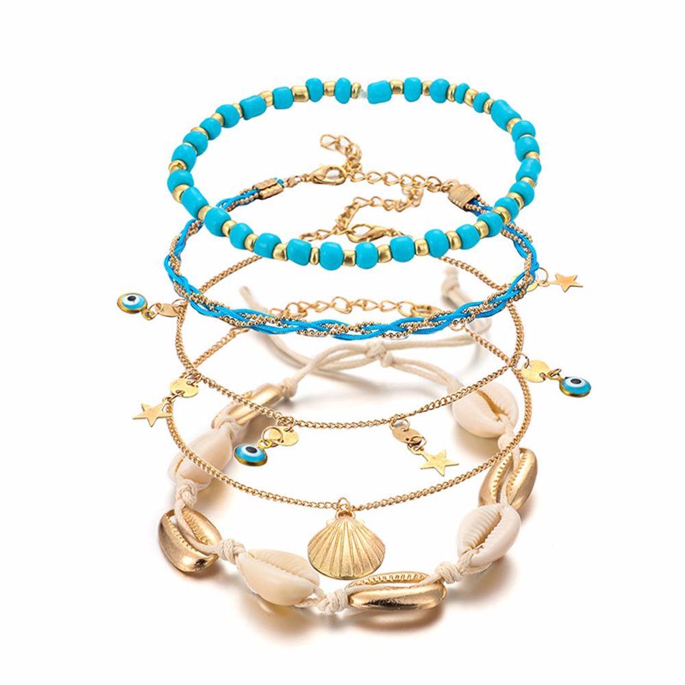 Lắc Chân Phong Cách Bohemian Thời Trang Mùa Hè Cho Nữ|Lắc Chân Đính Hạt Cườm
