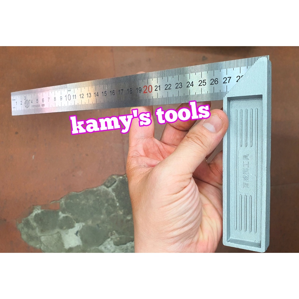 Thước ê ke đo góc vuông 20cm 25cm 30cm 50cm Berrylion model 070702200, 070702250, 070702300, 070702500