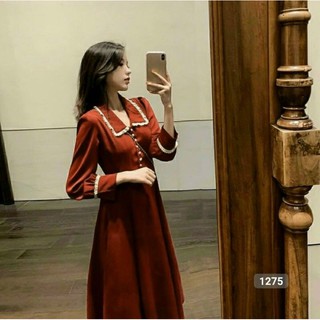 Đầm tiểu thư xinh đẹp, chất kate lụa A124