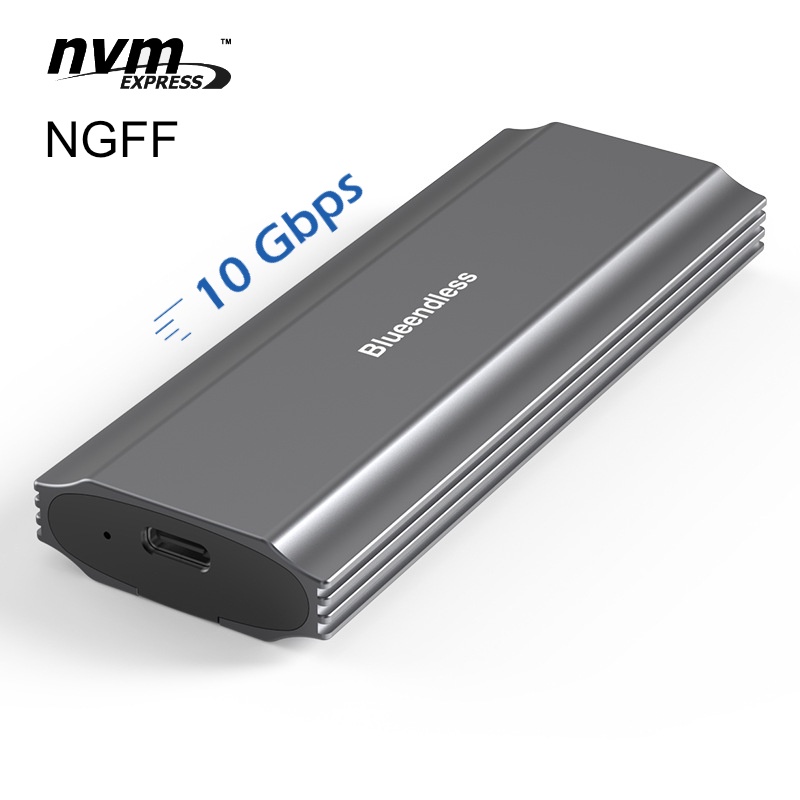 Box ổ cứng SSD M.2 hybrid Blueendless USB 3.2 gen 2 10Gbps chipset RTL9210B - (M.2 NVME NGFF 2280 SSD enclosure)