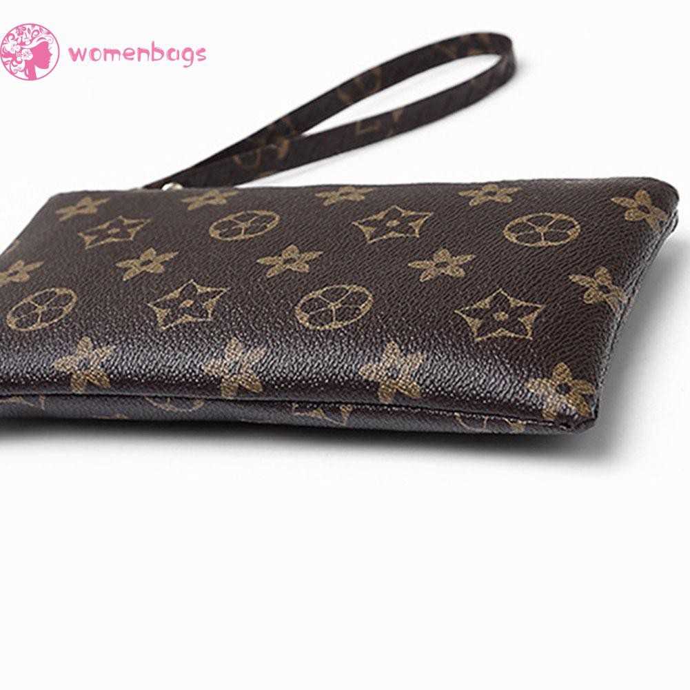 Ví Cầm Tay Da Pu Phối Khoá Kéo Cho Nữ