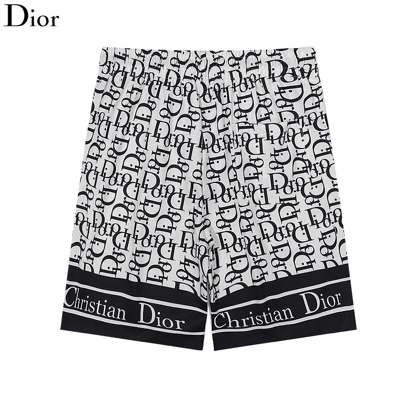 Quần short họa tiết in logo dior thiết kế thoải mái chất lượng cao