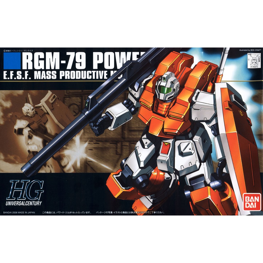 Mô hình HGUC 1/144 HG RGM-79 Power GM - Chính hãng Bandai Nhật Bản