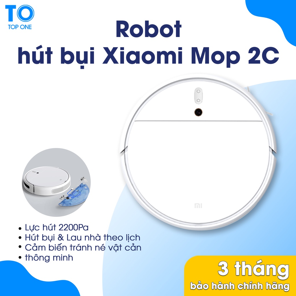 XiaoMi Quét robot 2C nhà tự động thông minh thu gom bụi quét sạch bụi máy ba trong một