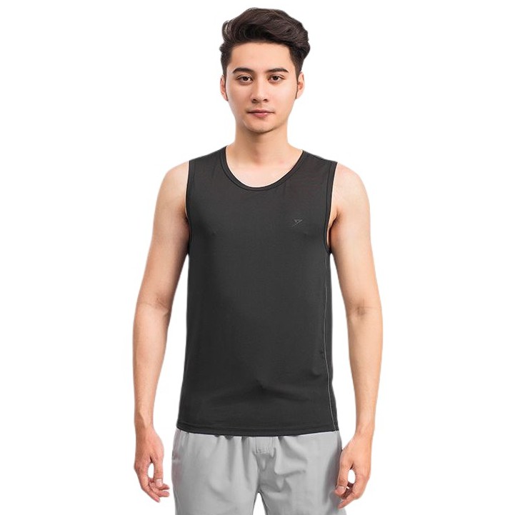 Áo Lót Nam Kwin KTT002S9 Áo Thun Ba Lỗ Màu Đen Chất Liệu Polyester Thể Thao Dáng Slim Fit Ôm Vừa