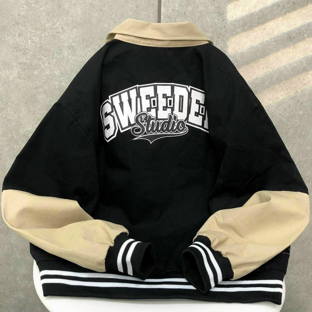 Áo khoác sweeder chất dù dày dặn phong cách trẻ trung năng động