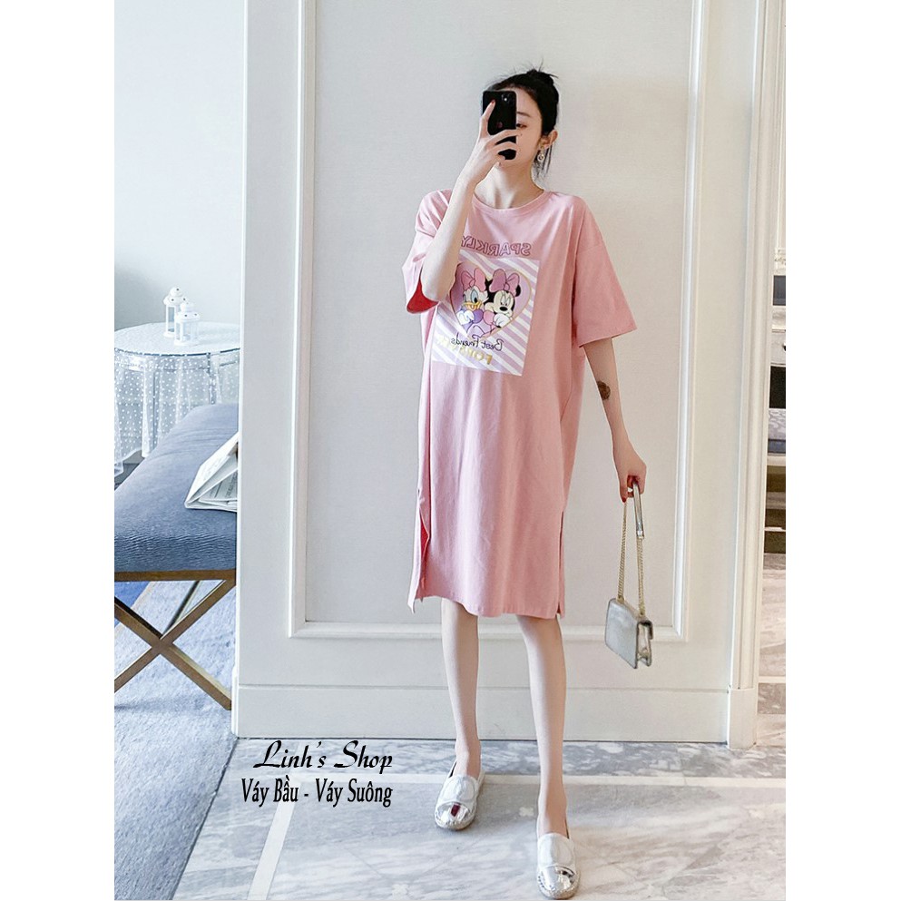 Váy Bầu Đầm Bầu Xinh Thun Hình Cao Cấp A2179