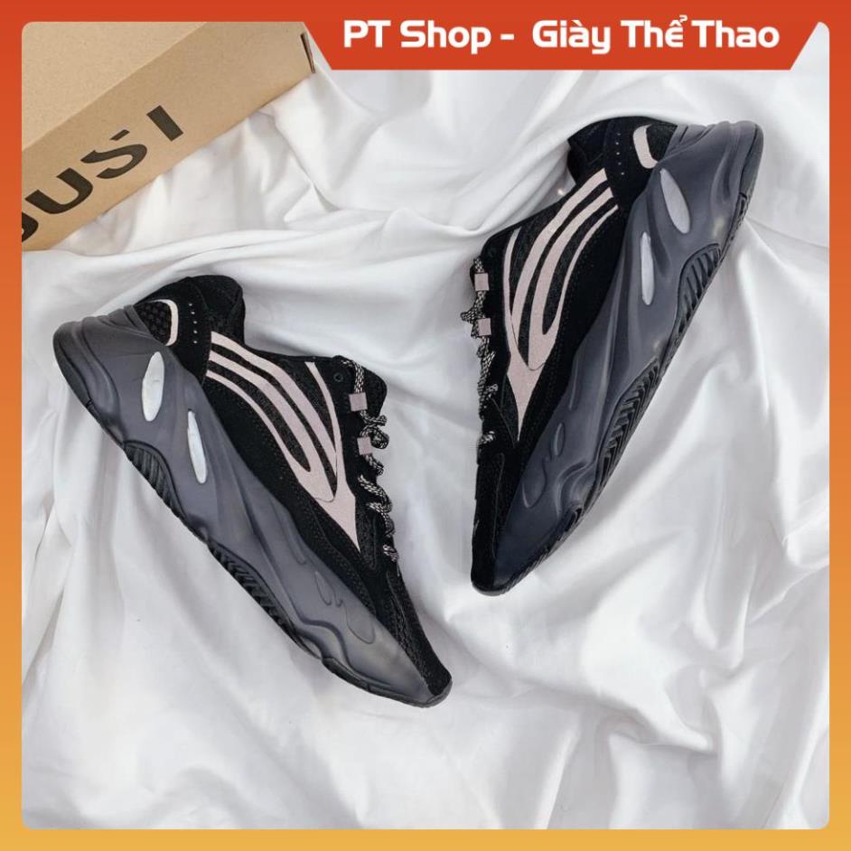 Freeship+ Hàng Xịn]  Giày thể thao yz700 nam nữ Full Đen hàng siêu đẹp, Giày nam nữ cao cấp Sneaker