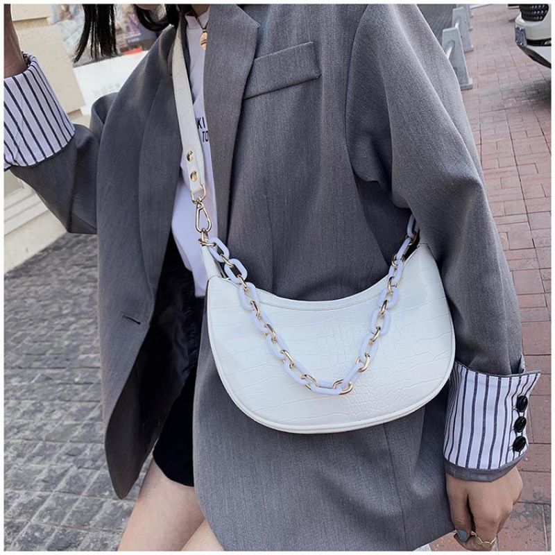 Fashion Crocodile Leather Shoulder Bag For Women