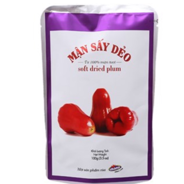 Mận sấy dẻo Vinamit - gói 100g
