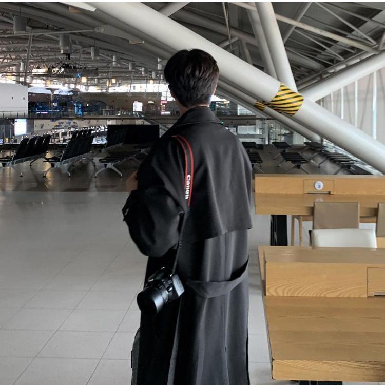 Hokage Áo Khoác Dáng Dài Qua Gối Phong Cách Hàn Quốc Thời Trang Mùa Xuân Cho Nam hokage 2022