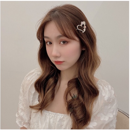 Haimeikang Simple Elegant Faux Pearl Hair Clip for Women