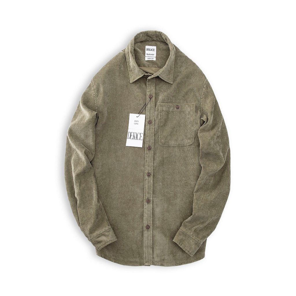 Áo Sơ Mi Nhung Dekace Vải Dày Co Giãn Cao Cấp SMND