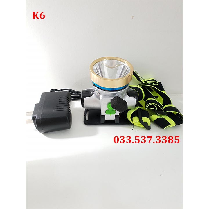 Đèn pin siêu sáng, đèn pin sạc K6