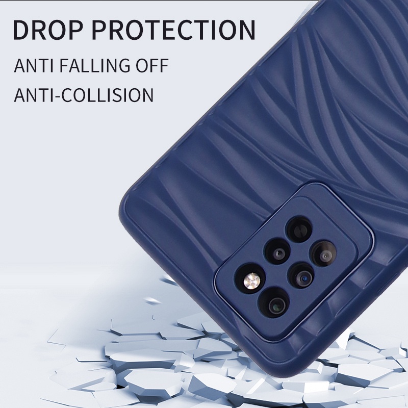 Ốp Điện Thoại Silicone Mềm Màu Đen Họa Tiết Dập Nổi Cho Samsung Galaxy A53 A33 A23 A12 A12 A22 A32 A72 A20 A30 A50 A50S A30S