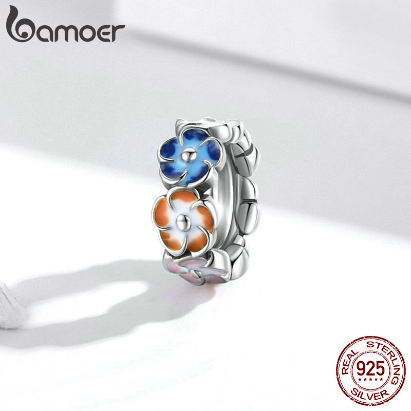 Hạt xỏ trang sức BAMOER SCC1703 nhiều màu dùng trang trí vòng đeo tay