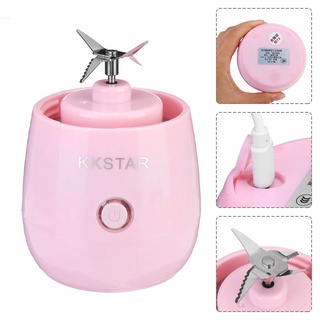 MÁY XAY SINH TỐ CẦM TAY DI ĐỘNG 6 LƯỠI DAO KKSTAR 450ml - Lưỡi dao sắc - xay khỏe được thịt -  đá cứng - hạt khô
