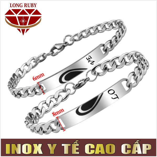 LẮC CẶP MẢNH GHÉP TÌNH YÊU | LẮC TAY CẶP INOX Chữ LOVE và TRÁI TIM GHÉP