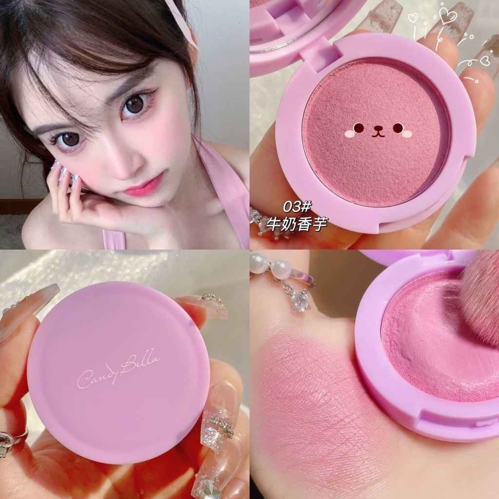 Phấn Má Hồng 3 Màu Tự Nhiên Xinh Xắn