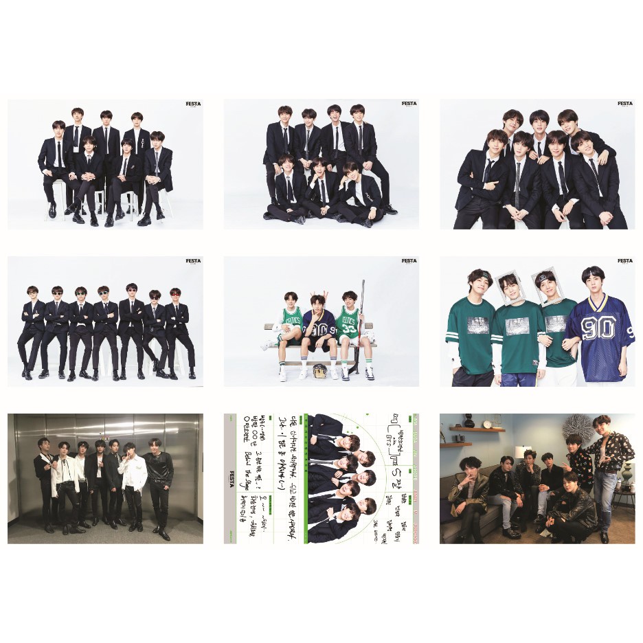 Lomo card ảnh nhóm BTS update Twitter 5 offical full 45 ảnh