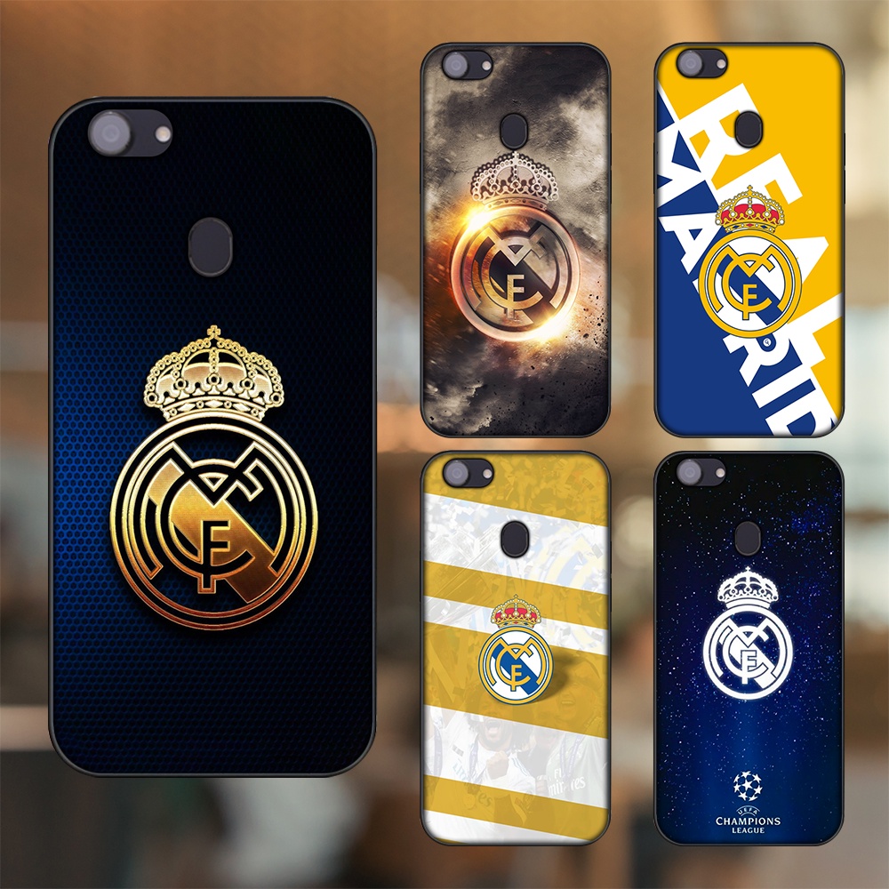 Ốp lưng Oppo F5, F5 Youth, F7 viền đen in hình Real Madrid