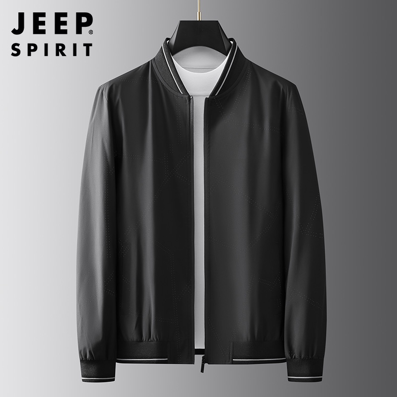 JEEP Áo Khoác Bóng Chày Có Cổ Thời Trang Dành Cho Nam