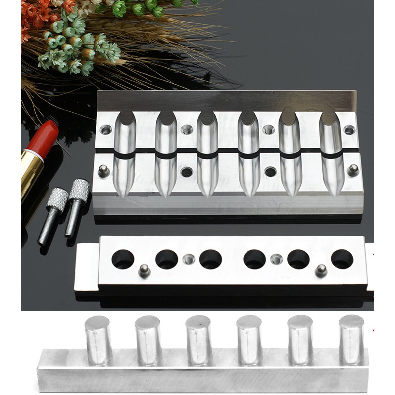 Khuôn son 12.1mm inox 6 lỗ (kèm thanh đẩy)