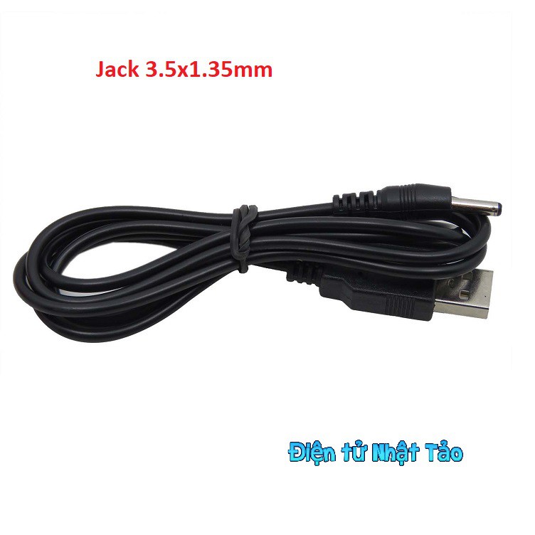 DÂY NGUỒN CỔNG USB RA ĐẦU DC 3.5X1.35MM